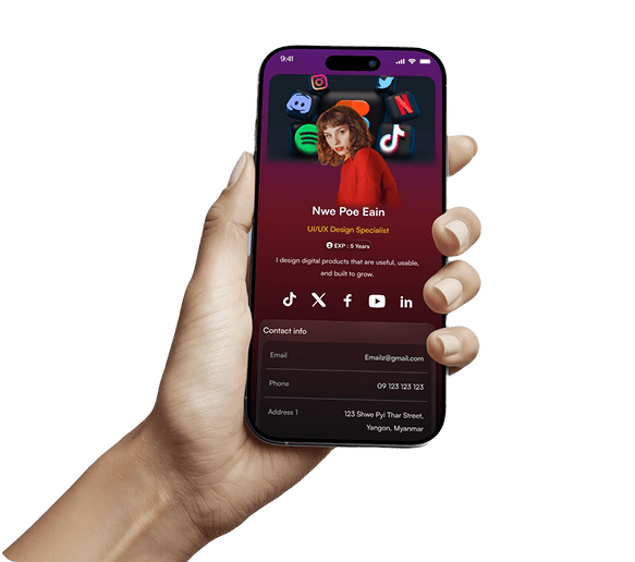 The Kora app on a phone, ringed by social network icons